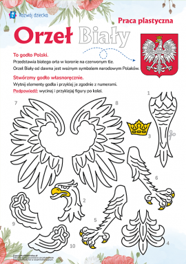 Godło Polski: patriotyczna praca plastyczna