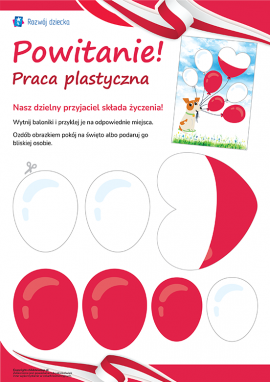 Powitanie świąteczne: patriotyczna praca plastyczna dla dzieci