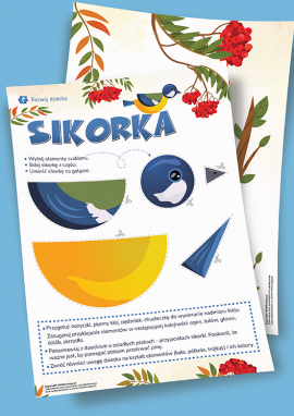 Sikorka: praca plastyczna z figur geometrycznych