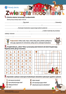 Przyroda wokół nas: zwierzęta hodowlane