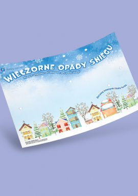 Zimowe malowanie paluszkami i patyczkami higienicznymi dla maluchów