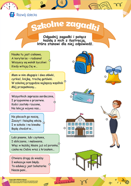 Rymowane zagadki o szkole