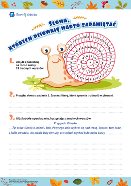 Tworzymy opowiadanie z użyciem trudnych wyrazów