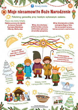 Świąteczna karta pracy dla dzieci: lista ciekawych rzeczy do zrobienia w okresie świątecznym