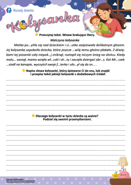Kołysanka: piszemy tekst