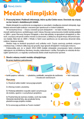 Medale olimpijskie: praca plastyczna z plasteliny