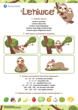 Leniwce: automatyzacja głoski L