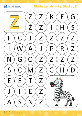 Głoskowy labirynt: głoska „Z”