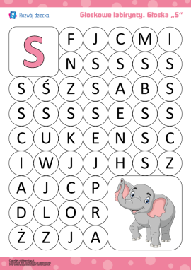 Głoskowy labirynt. Głoska „S”