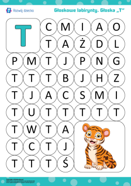 Głoskowy labirynt: głoska „Т”