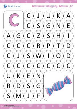 Głoskowy labirynt: głoska „C”