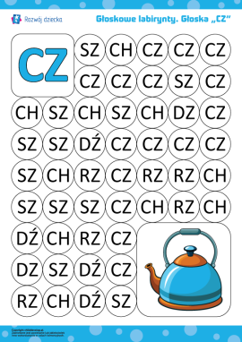 Głoskowy labirynt: głoska „CZ”