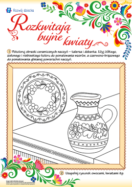 Rozkwitają bujne kwiaty: tradycyjna ceramika