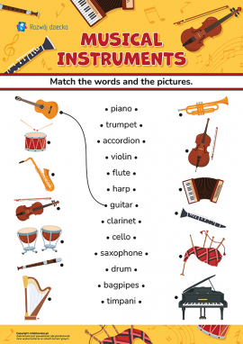 Musical Instruments (Instrumenty muzyczne): uczymy się nazw instrumentów muzycznych po angielsku