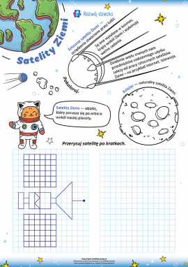 Dzieciom o badaniu kosmosu: rysowanie po kratkach