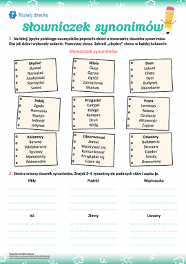 Tworzymy słowniczek synonimów