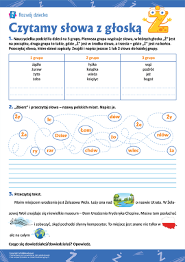 Ćwiczymy umiejętność czytania