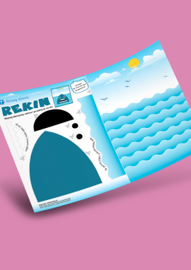 Rekin: praca plastyczna z papieru