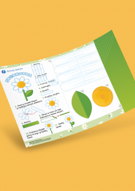Stokrotka: przestrzenna praca plastyczna DIY