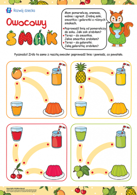 Jaki to sok?: zadanie dydaktyczne na rozwijanie mowy dzieci od 3 roku życia