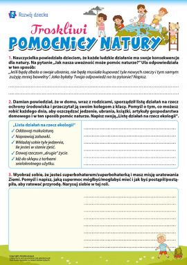 Ochrona przyrody: planujemy konkretne działania