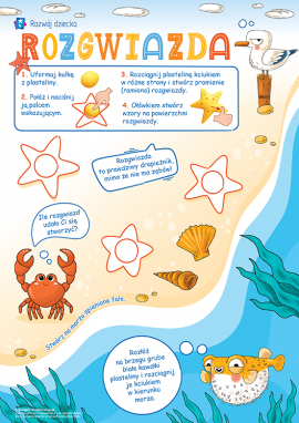 Morze: szablon do wykonania pracy plastycznej z użyciem plasteliny