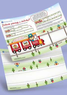 Tor kolejowy: szablon do wykonania konstrukcji z patyczków higienicznych