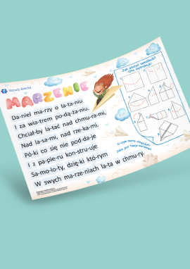 Czytanie tekstów metodą sylabową: rymowanka do czytania