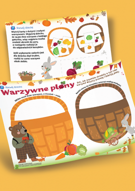 Warzywa: sortowanie na podstawie wielkości dla dzieci od 2 roku życia