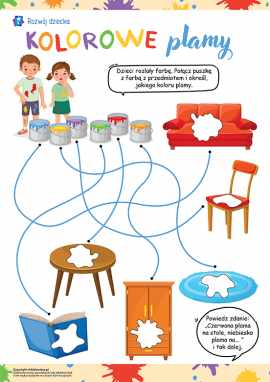 Poznajemy kolory: labirynt-kolorowanka dla dzieci w wieku 3–4 lat