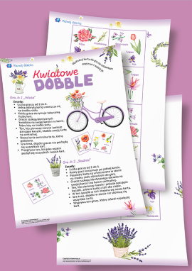 Kwiatowe Dobble: gra karciana na rozwijanie uwagi i pamięci u dzieci od 5 roku życia
