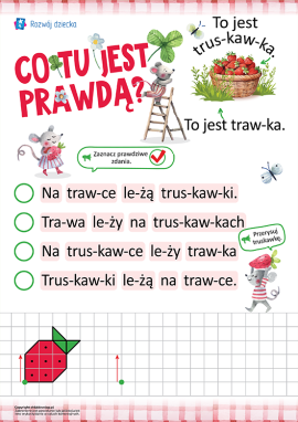 Świadome czytanie sylabami: ćwiczenie czytania dla przedszkolaków