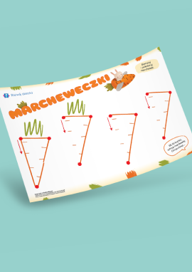 Rysowanie linii pionowej: pierwsze zadania grafomotoryczne dla dzieci od 3 roku życia