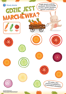 Pokrojone warzywa: grafomotoryka i percepcja wzrokowa