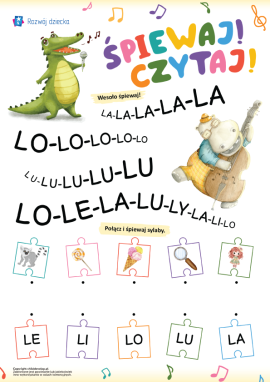 Nauka czytania sylab z głoską L dla przedszkolaków