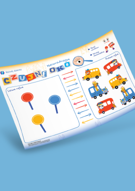 Pokazuj obiema rękami jednocześnie: szablon nr 4 do neurogry 