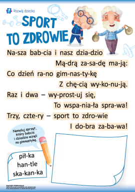 Sport: czytanie metodą sylabową