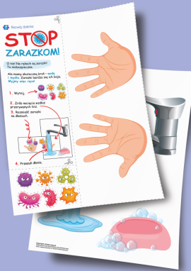 Higiena rąk: papierowy projekt-eksperyment dla dzieci