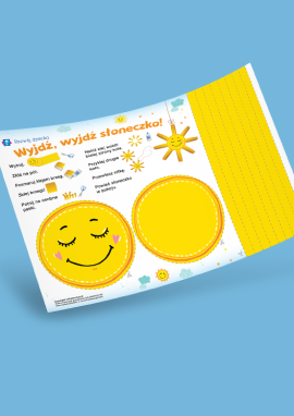 Słoneczko: 3D praca plastyczna z papieru