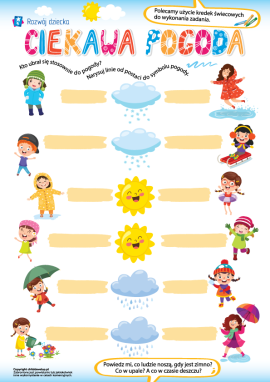 Rozpoznajemy pogodę z najmłodszymi dziećmi