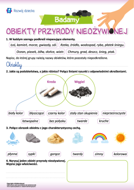 Badamy obiekty przyrody nieożywionej: uczymy się analizować