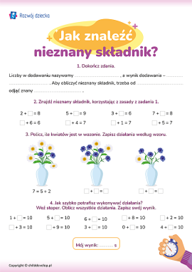 Dodawanie i odejmowanie jako działania odwrotne