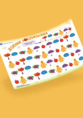 Rozwój uwagi za pomocą jesiennej gry tematycznej