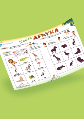 Neurozadanie o zwierzętach Afryki