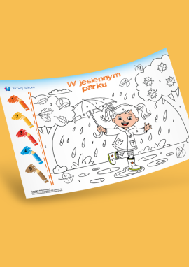Kolorowanka według numerów: jesień