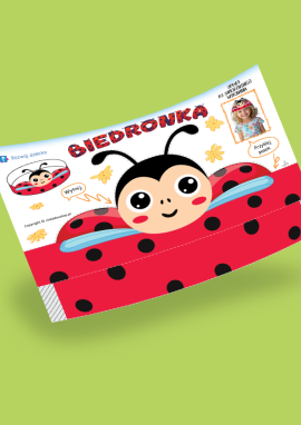 Biedronka: papierowa opaska do samodzielnego wykonania