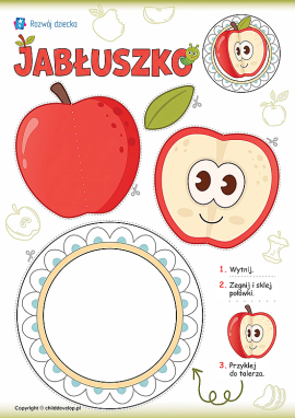 Jabłko: przestrzenna praca plastyczna z papieru