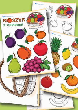 Koszyk z owocami: praca plastyczna dla przedszkolaków