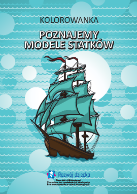 Kolorowanka „Poznajemy modele statków”