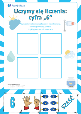 Uczymy się liczyć: cyfra „6”
